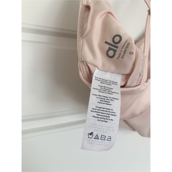 ALO Lush Bra Pink/Nude Small - Picture 5 of 6
